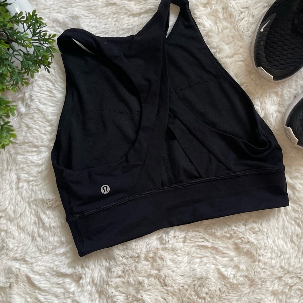 lululemon athletica Cross-Back Black Sports Bra